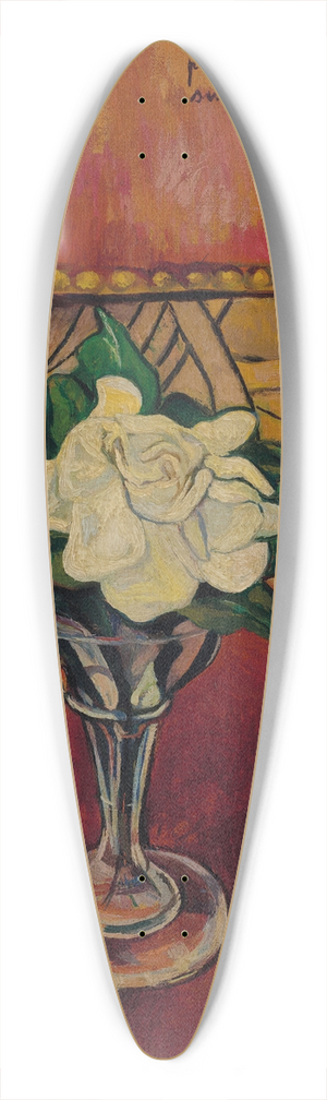 Suzanne Valadon - Nature morte  la rose blanche 39.3 inch art pintail longboard deck