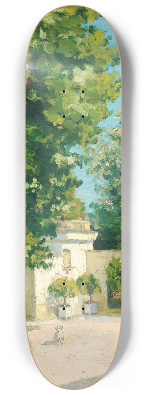 Gustave Caillebotte - Yerres. De LExdre, Le Porche De La Demeure Familiale 8.25 inch art skate deck