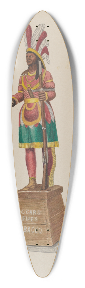 Sydney Roberts - Cigar Store Indian 39.3 inch art pintail longboard deck