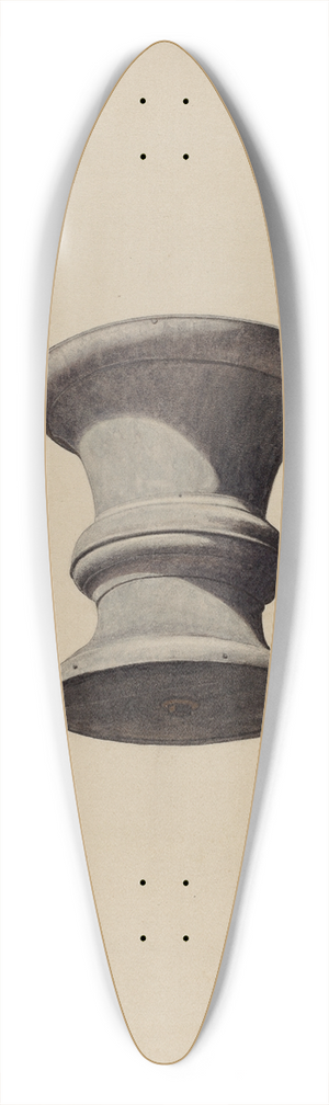 Sydney Roberts - Mortar and Pestle Sign 39.3 inch art pintail longboard deck