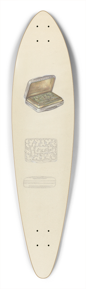 Sylvia De Zon - Box 39.3 inch art pintail longboard deck
