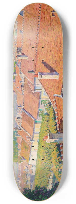 Gustave Cariot - Les toits rouges 8.25 inch art skate deck