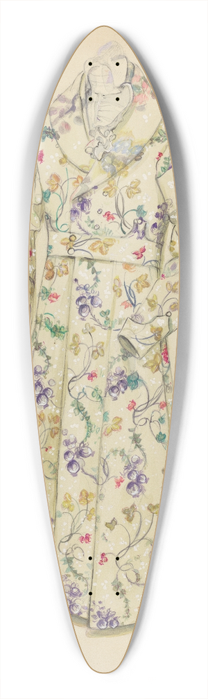 Sylvia De Zon - Dressing Gown 39.3 inch art pintail longboard deck
