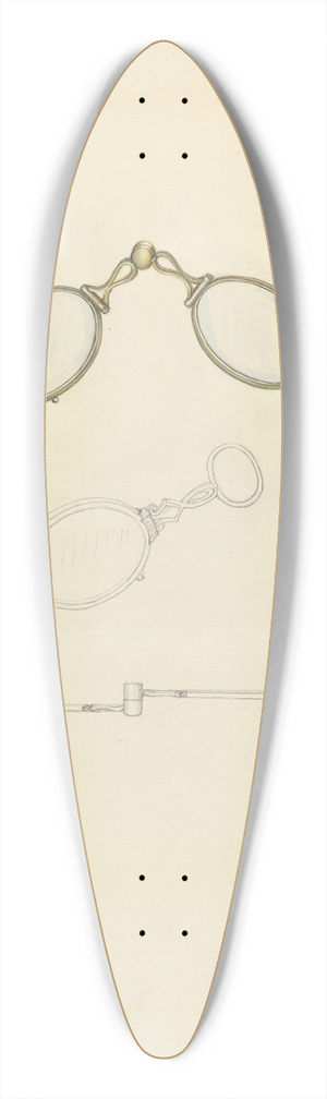 Sylvia De Zon - Lorgnette 39.3 inch art pintail longboard deck