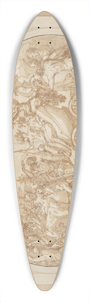 Taddeo Zuccari - Triumph des Bacchus und der Ariadne 39.3 inch art pintail longboard deck