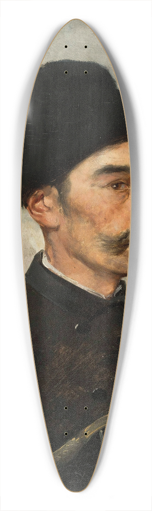 Tadeusz Ajdukiewicz - Study of a hunter 39.3 inch art pintail longboard deck