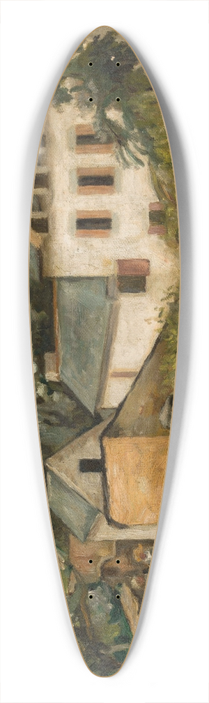 Tadeusz Makowski - Landscape from Le Pouldu 39.3 inch art pintail longboard deck
