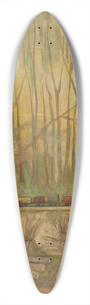 Tadeusz Makowski - Pocig 39.3 inch art pintail longboard deck