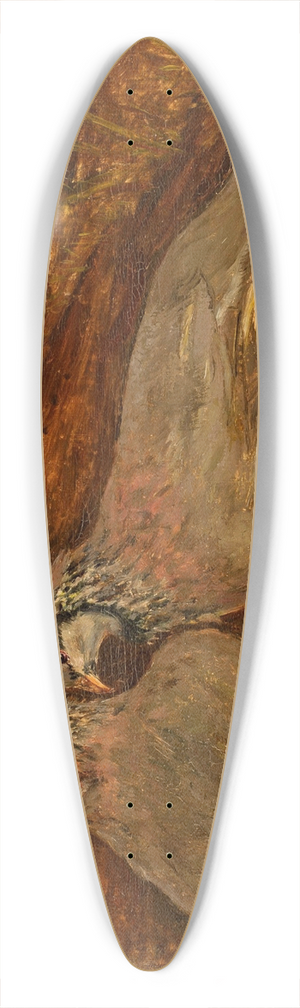 Tadeusz Makowski - Two birds 39.3 inch art pintail longboard deck