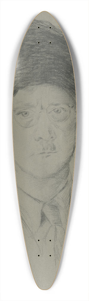 tefan Polkorb - Self-Portrait 39.3 inch art pintail longboard deck