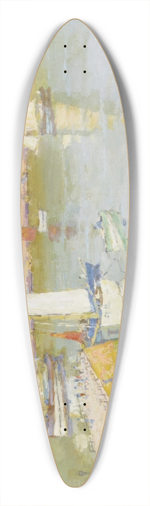 Terrick Williams - Quayside Concarneau 39.3 inch art pintail longboard deck