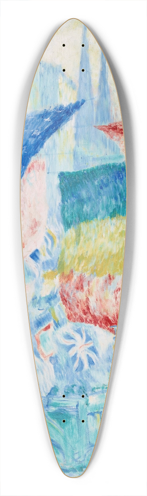 Theodore Earl Butler - Flags 39.3 inch art pintail longboard deck