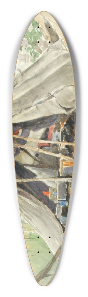 Theodore J. Richardson - Indian Camp, Alaska 39.3 inch art pintail longboard deck