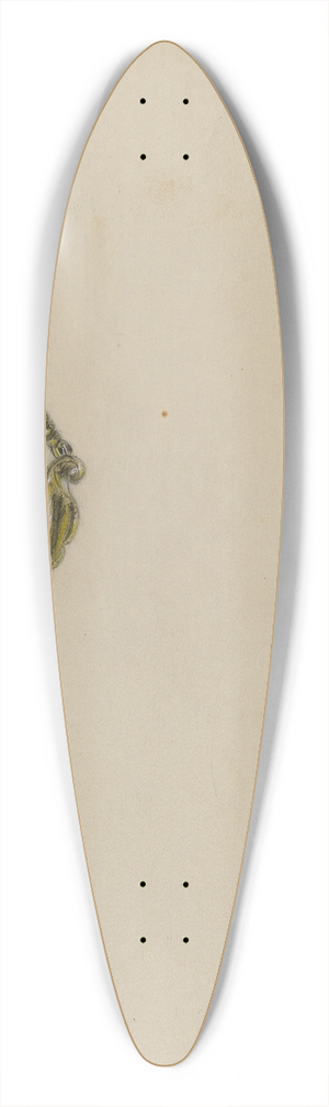 Theodore Kraus - Earring 39.3 inch art pintail longboard deck