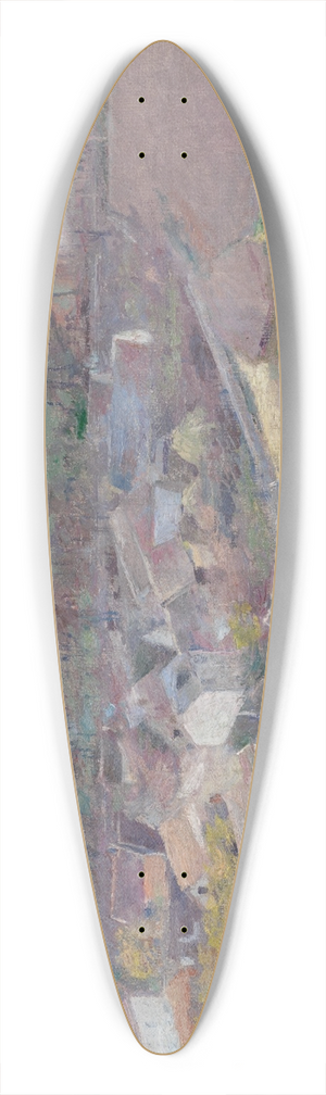 Theodore Robinson - A Birds-Eye View 39.3 inch art pintail longboard deck