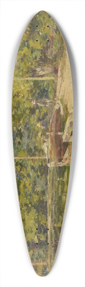 Theodore Robinson - Canal Scene 39.3 inch art pintail longboard deck
