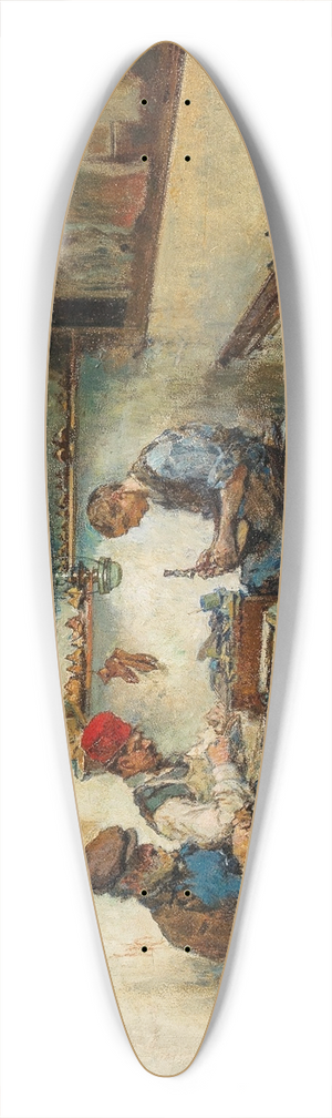 Theodor Josef Ethofer - Schusterwerkstatt 39.3 inch art pintail longboard deck