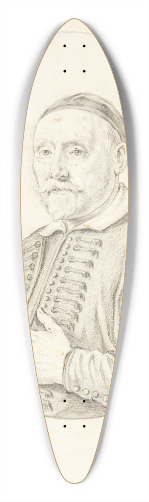 Theodor Matham - Jacob Oly Oleaus 39.3 inch art pintail longboard deck