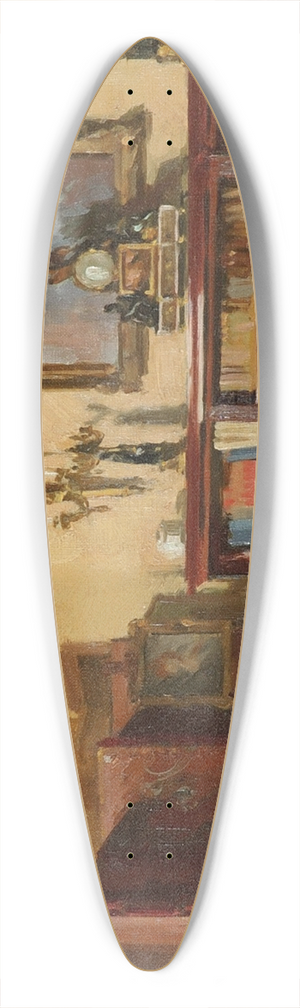 Theodoros Ralli - House interior 39.3 inch art pintail longboard deck