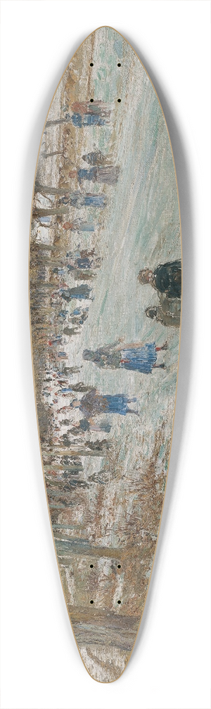 Theodor Von Hrmann - Eislufer Auf Der Thaya Bei Lundenburg 39.3 inch art pintail longboard deck