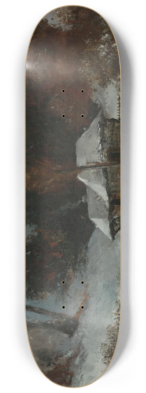 Gustave Courbet - Porteuse De Fagots Dans Un Paysage De Neige 8.25 inch art skate deck