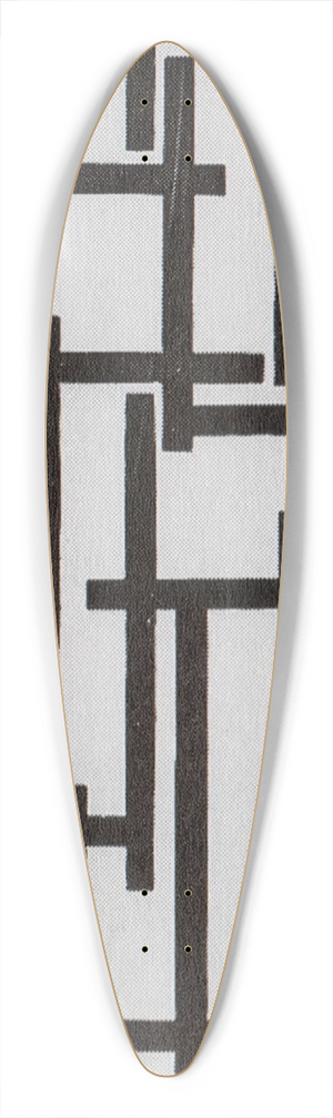 Theo van Doesburg - Tarantella 39.3 inch art pintail longboard deck