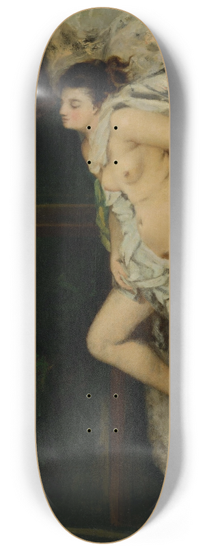 Gustave Courbet - Sleeping Nude 8.25 inch art skate deck