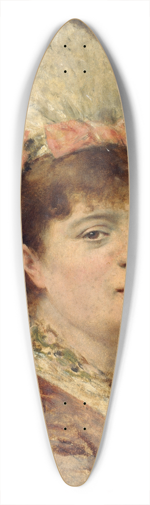 Thobald Chartran - Portrait ddile Riquer 39.3 inch art pintail longboard deck