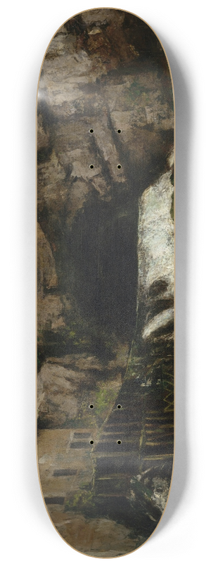 Gustave Courbet - The Source of the Loue 8.25 inch art skate deck