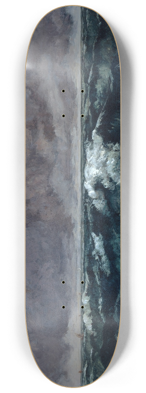 Gustave Courbet - The Wave 8.25 inch art skate deck