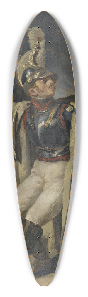 Thodore Gricault - The Wounded Cuirassier, Study (Le Cuirassier Bless Quittant Le Feu, Esquisse) 39.3 inch art pintail longboard deck