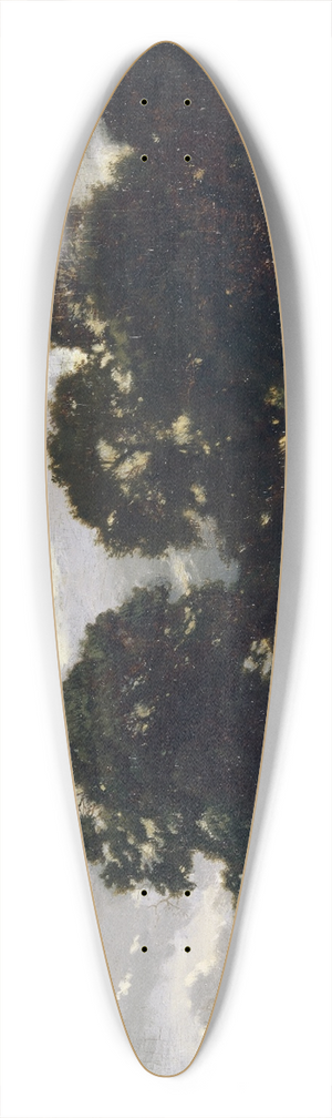 Thodore Rousseau - Landscape with Trees 39.3 inch art pintail longboard deck