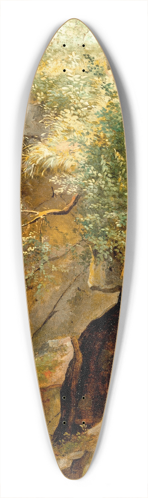 Thodore Rousseau - The Cave 39.3 inch art pintail longboard deck