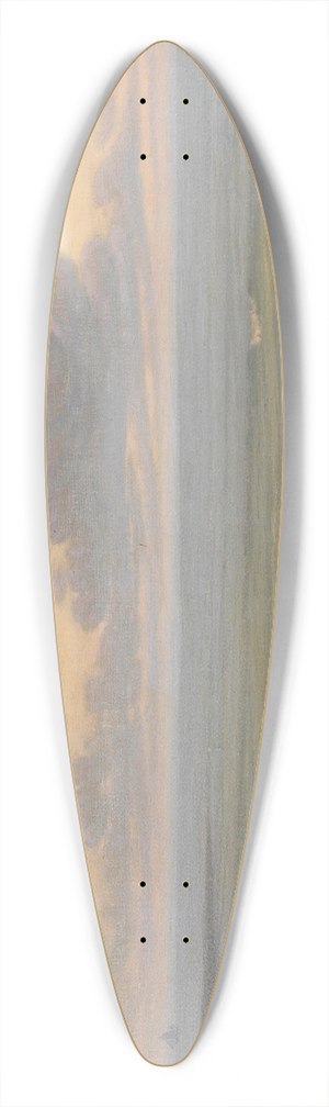 Thomas Alexander Harrison - Beach at sunset 39.3 inch art pintail longboard deck
