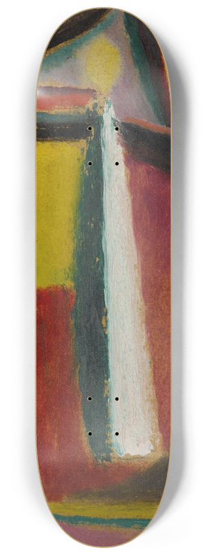 Alexej von Jawlensky - Abstrakter Kopf (Abstract Head) 8.25 inch art skate deck