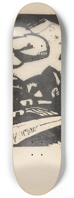 Gustave De Smet - Landscape 8.25 inch art skate deck