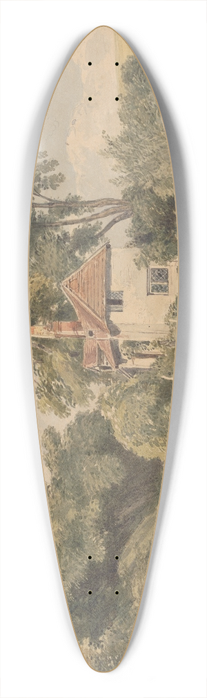 Thomas Churchyard - Landscape 39.3 inch art pintail longboard deck