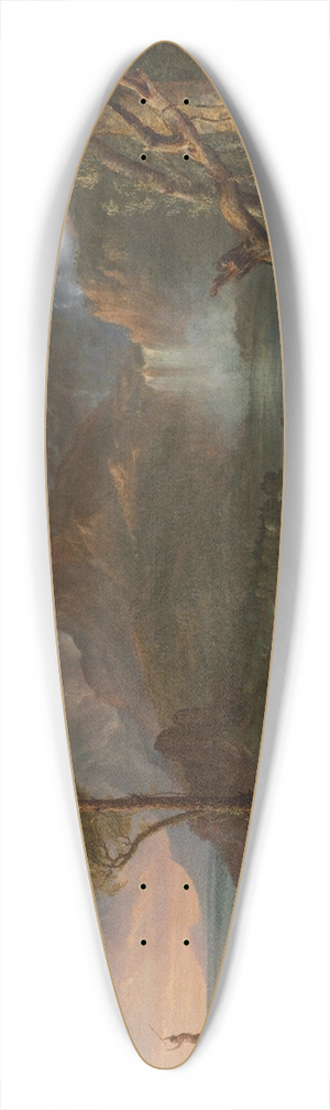 Thomas Cole - A Wild Scene 39.3 inch art pintail longboard deck