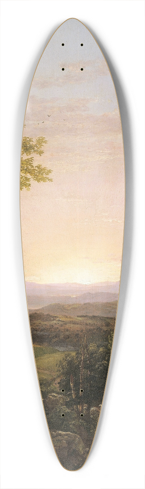 Thomas Cole - New England Scenery 39.3 inch art pintail longboard deck