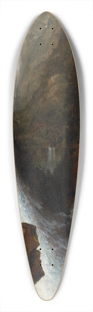 Thomas Cole - Scene from ByronsManfred 39.3 inch art pintail longboard deck