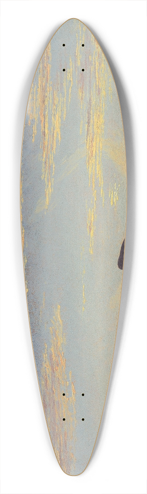 Thomas Cole - Study for  Catskill Creek 39.3 inch art pintail longboard deck