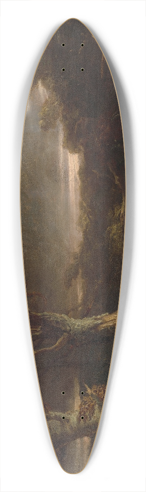 Thomas Cole - Tornado in an American Forest 39.3 inch art pintail longboard deck