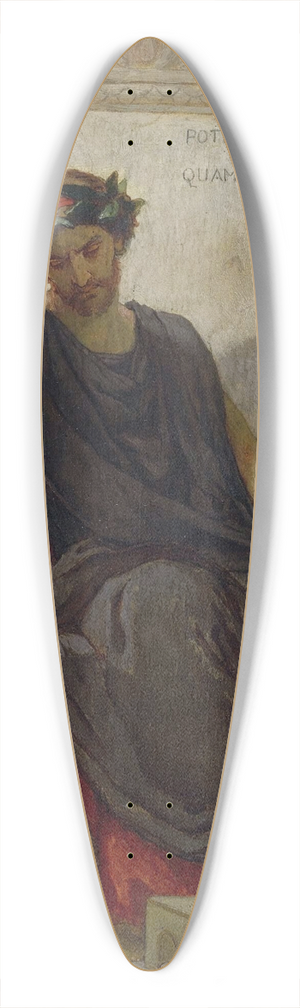 Thomas Couture - Damocles 39.3 inch art pintail longboard deck