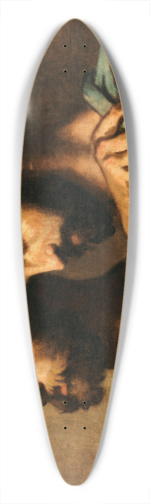 Thomas Couture - Les deux philosophes 39.3 inch art pintail longboard deck