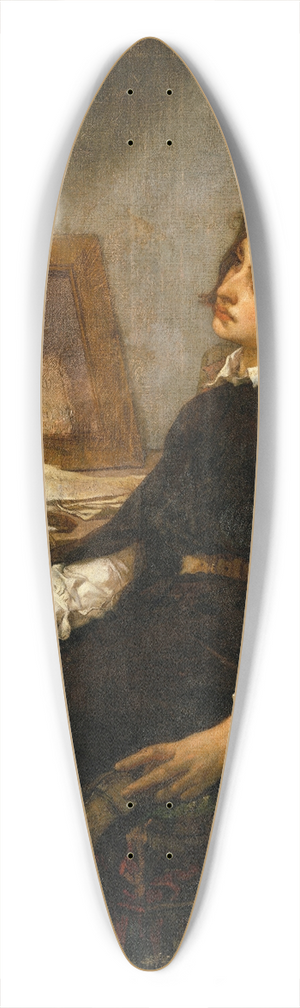 Thomas Couture - Soap Bubbles 39.3 inch art pintail longboard deck