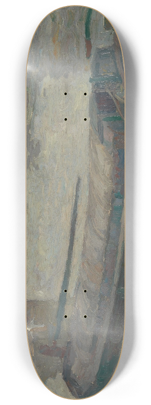 Gustave De Smet - View of the Stropbrug in Ghent 8.25 inch art skate deck