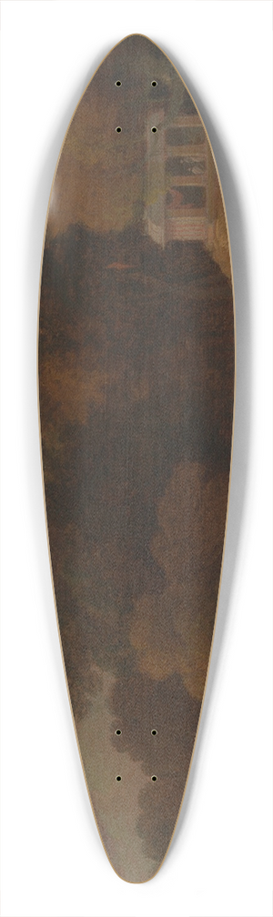 Thomas Daniell - Hilly Landscape in India 39.3 inch art pintail longboard deck
