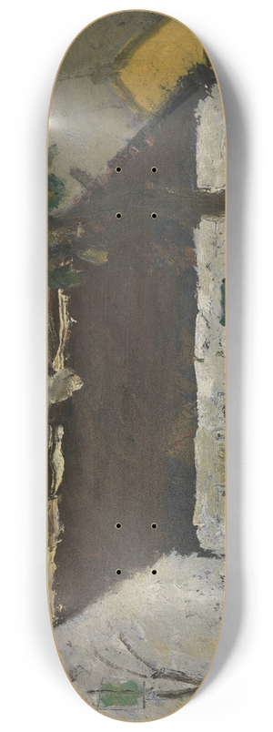 Gustave De Smet - White Farm 8.25 inch art skate deck