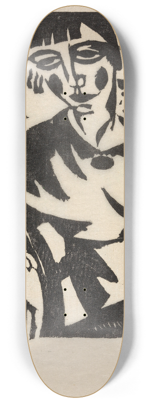 Gustave De Smet - Woman at the Window 8.25 inch art skate deck