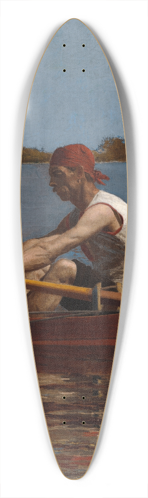Thomas Eakins - John Biglin in a SingleScull 39.3 inch art pintail longboard deck